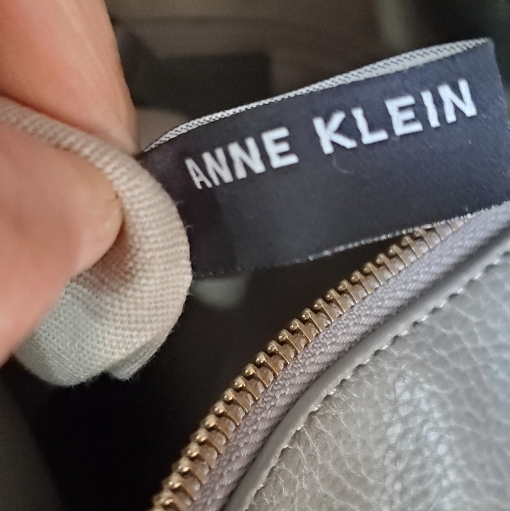 Ann Klein Gray Manmade Material Shoulder Bag⚜️🖤⚜️ - Picture 4 of 10